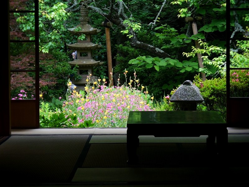 浄智寺　和室と庭園